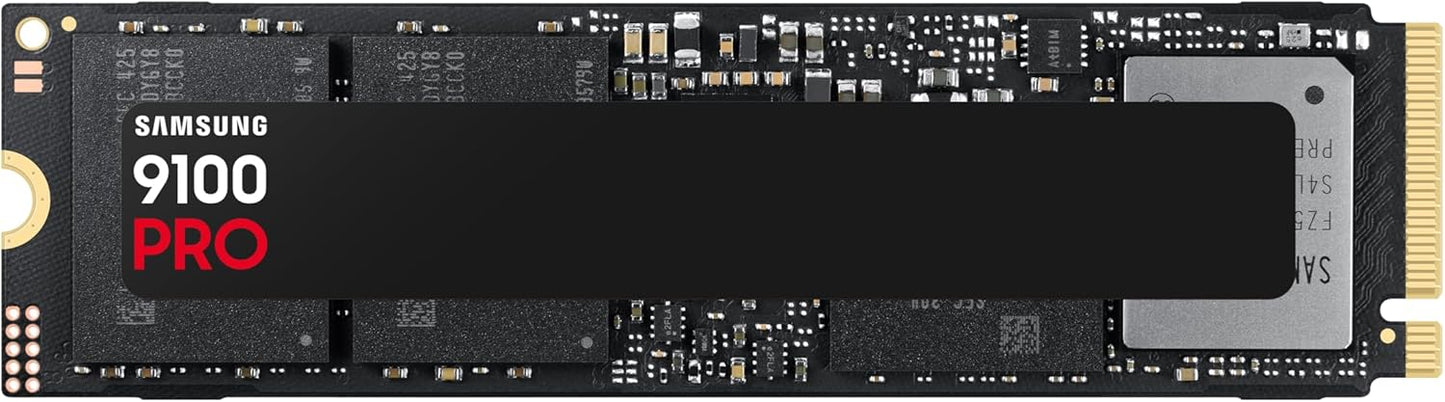 Samsung SSD 9100 PRO 4TB, PCIe 5.0x4 M.2 2280, Seq. Read Speeds Up to 14,800MB/s