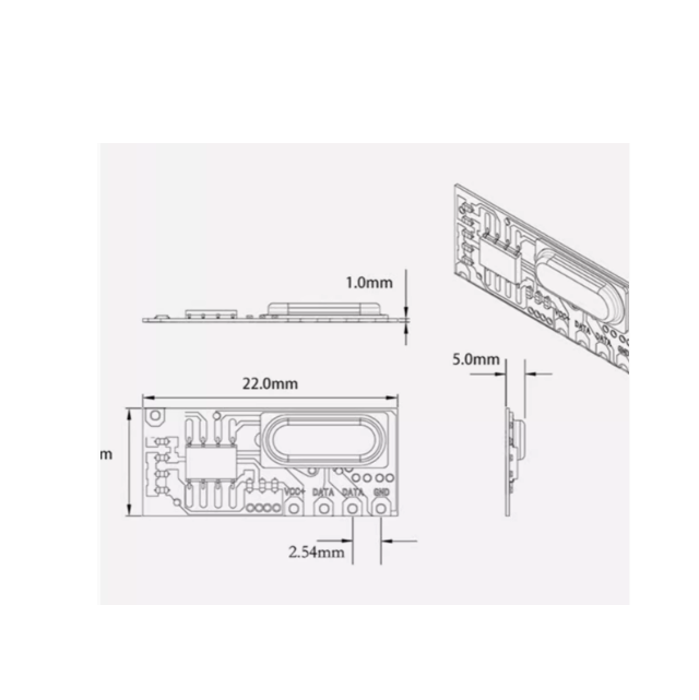 Electronic modules wireless receiver 433 MHz (2 - 5.5 V)